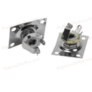 2 pieces Chrome Rectangle Output Guitar Jack Plate Socket For Gibson Epiphone