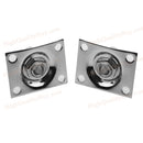 2 pieces Chrome Rectangle Output Guitar Jack Plate Socket For Gibson Epiphone