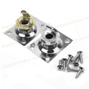 2 pieces Chrome Rectangle Output Guitar Jack Plate Socket For Gibson Epiphone