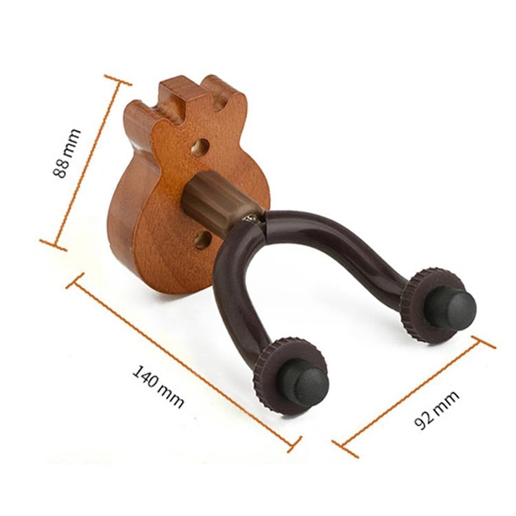 Deep Wood Grain Guitar Ukulele Wood Wall Hook