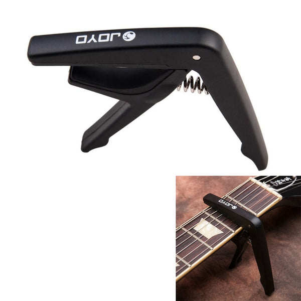 JOYO JCP-01 Guitar Capo Plastic Steel Lightweight Ukulele Capo (Black)
