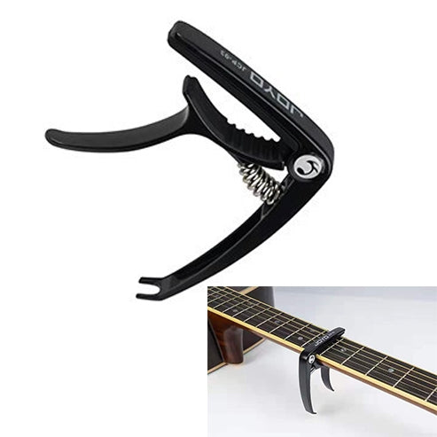 JOYO JCP-03 Zinc Alloy Guitar Capo Universal Capo for Acoustic Guitar Ukulele (Black)