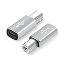 Type-C Female to MIDI Male Universal Adapter for Electronic Musical Instruments(Silver)