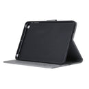 For iPad mini 3 Pressed Flowers Butterfly Pattern Horizontal Flip PU Leather Case with Magnetic Buckle & Holder & Card Slots & Wallet(Grey)