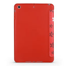 Sakura Pattern Horizontal Flip PU Leather Case for iPad mini 3 / 2 / 1, with Three-folding Holder & Honeycomb TPU Cover