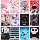 For iPad mini 1 / 2 / 3 Painting Blue Butterfly Pattern Horizontal Flip Leather Case with Holder