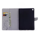 For iPad Pro 9.7inch Pressed Flowers Butterfly Pattern Horizontal Flip PU Leather Case with Magnetic Buckle & Holder & Card Slots & Wallet(Grey)