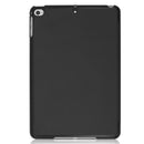 Custer Texture Horizontal Flip Smart PU Leather Case for iPad Mini 4 / Mini 5, with Sleep / Wake-up Function & Three-folding Holder (Black)