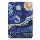 Starry Sky Pattern Custer Texture Horizontal Flip PU Leather Case for iPad Mini 2019 / Mini 4 , with Three-folding Holder & Sleep / Wake-up Function