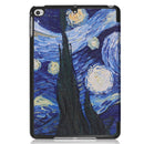 Starry Sky Pattern Custer Texture Horizontal Flip PU Leather Case for iPad Mini 2019 / Mini 4 , with Three-folding Holder & Sleep / Wake-up Function