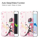 Fairy Girl Pattern Custer Texture Horizontal Flip PU Leather Case for iPad Mini 2019 / Mini 4 , with Three-folding Holder & Sleep / Wake-up Function