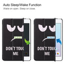 Big Eyes Pattern Custer Texture Horizontal Flip PU Leather Case for iPad Mini 2019 / Mini 4 , with Three-folding Holder & Sleep / Wake-up Function