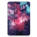 Galactic Nebula Pattern Custer Texture Horizontal Flip PU Leather Case for iPad Mini 2019 / Mini 4 , with Three-folding Holder & Sleep / Wake-up Function