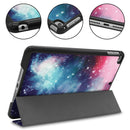 Galactic Nebula Pattern Custer Texture Horizontal Flip PU Leather Case for iPad Mini 2019 / Mini 4 , with Three-folding Holder & Sleep / Wake-up Function