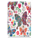 Buttery Pattern Custer Texture Horizontal Flip PU Leather Case for iPad Mini 2019 / Mini 4 , with Three-folding Holder & Sleep / Wake-up Function