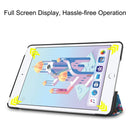 Buttery Pattern Custer Texture Horizontal Flip PU Leather Case for iPad Mini 2019 / Mini 4 , with Three-folding Holder & Sleep / Wake-up Function