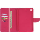 GOOSPERY FANCY DIARY Horizontal Flip Leather Case for iPad Mini (2019), with Holder & Card Slots & Wallet (Pink)