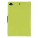 GOOSPERY FANCY DIARY Horizontal Flip Leather Case for iPad Mini (2019), with Holder & Card Slots & Wallet (Green)