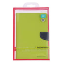 GOOSPERY FANCY DIARY Horizontal Flip Leather Case for iPad Mini (2019), with Holder & Card Slots & Wallet (Green)