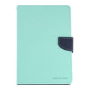 GOOSPERY FANCY DIARY Horizontal Flip Leather Case for iPad Mini (2019), with Holder & Card Slots & Wallet (Mint Green)