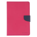 GOOSPERY FANCY DIARY Horizontal Flip Leather Case for iPad Mini (2019), with Holder & Card Slots & Wallet (Magenta)