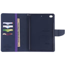GOOSPERY FANCY DIARY Horizontal Flip Leather Case for iPad Mini (2019), with Holder & Card Slots & Wallet (Purple)