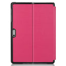 Custer Texture Laptop Bag Leather Case for Microsoft Surface Go(Rose Red)
