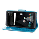 For LG V20 Butterflies Love Flowers Embossing Horizontal Flip Leather Case with Holder & Card Slots & Wallet & Lanyard(Blue)
