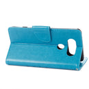 For LG V20 Butterflies Love Flowers Embossing Horizontal Flip Leather Case with Holder & Card Slots & Wallet & Lanyard(Blue)