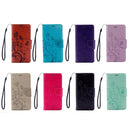 For LG V20 Butterflies Love Flowers Embossing Horizontal Flip Leather Case with Holder & Card Slots & Wallet & Lanyard(Blue)