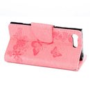 For Sony Xperia X Compact Butterflies Embossing Horizontal Flip Leather Case with Holder & Card Slots & Wallet & Lanyard(Pink)