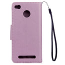 For Xiaomi Redmi 3 Pro / 3s Butterflies Love Flowers Embossing Horizontal Flip Leather Case with Holder & Card Slots & Wallet & Lanyard(Light Purple)
