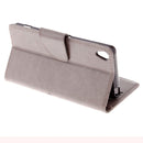 For Sony Xperia XA Butterflies Embossing Horizontal Flip Leather Case with Holder & Card Slots & Wallet & Lanyard(Grey)