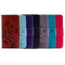 For Sony Xperia XA Butterflies Embossing Horizontal Flip Leather Case with Holder & Card Slots & Wallet & Lanyard(Grey)