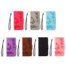 For Motorola Moto G (4rd gen) Plus Pressed Flowers Butterfly Pattern Leather Case with Holder & Card Slots & Wallet(Purple)