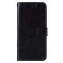 For Huawei Y5 (2017) Crazy Horse Texture Horizontal Flip Leather Case with Holder & Card Slots & Wallet & Photo Frame (Black)
