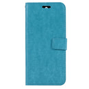 For Huawei Y5 (2017) Crazy Horse Texture Horizontal Flip Leather Case with Holder & Card Slots & Wallet & Photo Frame (Blue)