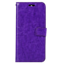 For Huawei Y5 (2017) Crazy Horse Texture Horizontal Flip Leather Case with Holder & Card Slots & Wallet & Photo Frame (Purple)