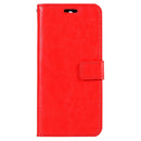 For Huawei Y5 (2017) Crazy Horse Texture Horizontal Flip Leather Case with Holder & Card Slots & Wallet & Photo Frame (Red)