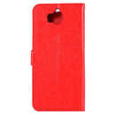 For Huawei Y5 (2017) Crazy Horse Texture Horizontal Flip Leather Case with Holder & Card Slots & Wallet & Photo Frame (Red)
