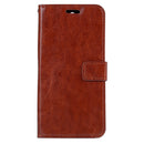 For Huawei Y5 (2017) Crazy Horse Texture Horizontal Flip Leather Case with Holder & Card Slots & Wallet & Photo Frame (Brown)