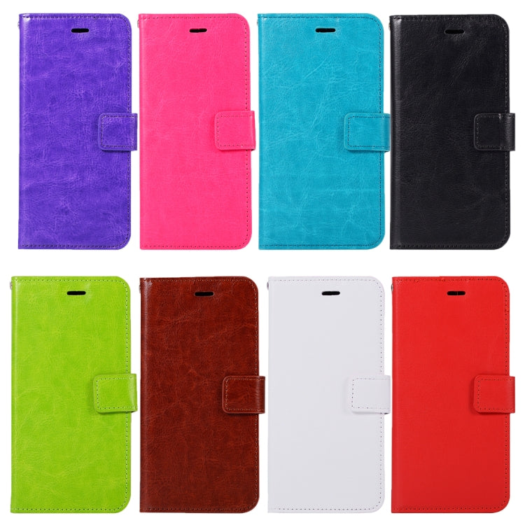 For Huawei Y5 (2017) Crazy Horse Texture Horizontal Flip Leather Case with Holder & Card Slots & Wallet & Photo Frame (Black)