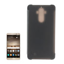 For Huawei Mate 9 Transparent Horizontal Flip Leather Case with Sleep / Wake-up Function(Black)