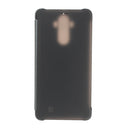 For Huawei Mate 9 Transparent Horizontal Flip Leather Case with Sleep / Wake-up Function(Black)