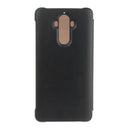 For Huawei Mate 9 Transparent Horizontal Flip Leather Case with Sleep / Wake-up Function(Black)
