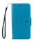 For Huawei nova Butterflies LOVE for Flowers Embossing Horizontal Flip Leather Case with Holder & Card Slots & Wallet & Lanyard(Blue)