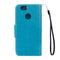 For Huawei nova Butterflies LOVE for Flowers Embossing Horizontal Flip Leather Case with Holder & Card Slots & Wallet & Lanyard(Blue)