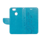 For Huawei nova Butterflies LOVE for Flowers Embossing Horizontal Flip Leather Case with Holder & Card Slots & Wallet & Lanyard(Blue)