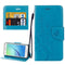 For Huawei nova Butterflies LOVE for Flowers Embossing Horizontal Flip Leather Case with Holder & Card Slots & Wallet & Lanyard(Blue)