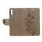 For Sony Xperia XZ Butterflies Love Flowers Embossing Horizontal Flip Leather Case with Holder & Card Slots & Wallet & Lanyard(Grey)
